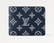 BÓP NAM LV Multiple Wallet ( Navy Blue)