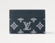BÓP NAM LV Double Card Holder ( Navy blue)
