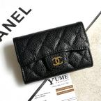 BÓP NỮ CHANEL Card Holder Chanel Caviar Leather