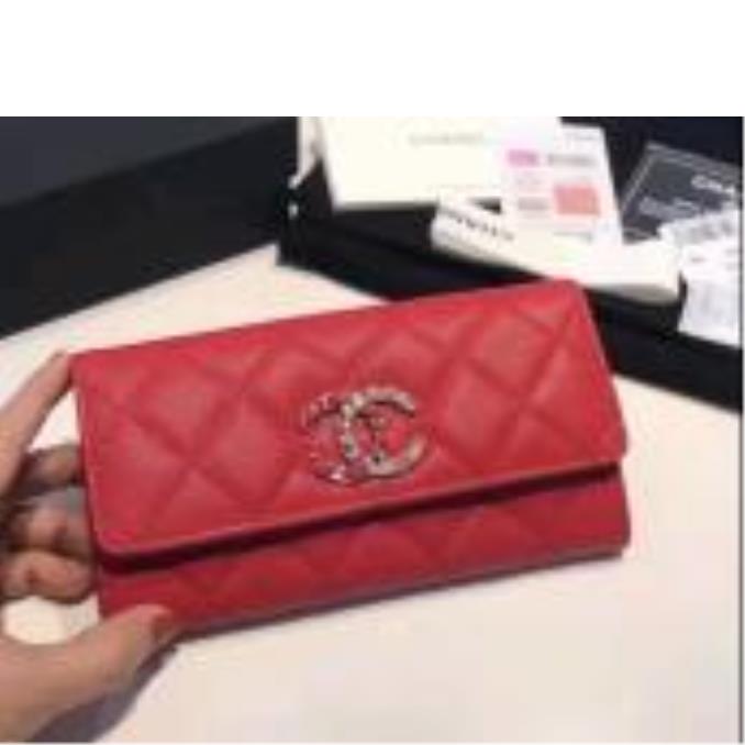 BÓP NỮ CHANEL Wallet Caviar Leather