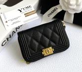 BÓP NỮ CHANEL Card Holder Caviar