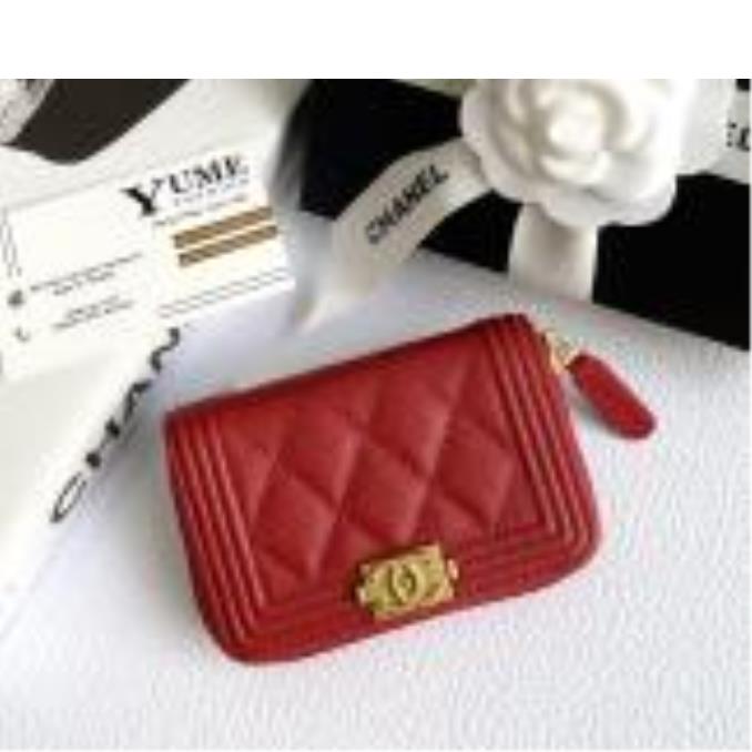 BÓP NỮ CHANEL Card Holder Caviar