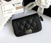 BÓP NỮ CHANEL Card Holder Caviar