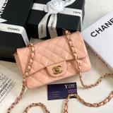 TÚI XÁCH CHANEL Classic 20 da bóng khoá vàng bóng