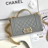 TÚI XÁCH CHANEL CHANEL BOY 20 CAVIAR-QUAI CH?