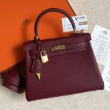 TÚI XÁCH HERMES Kelly 25 Togo Khoá Vàng