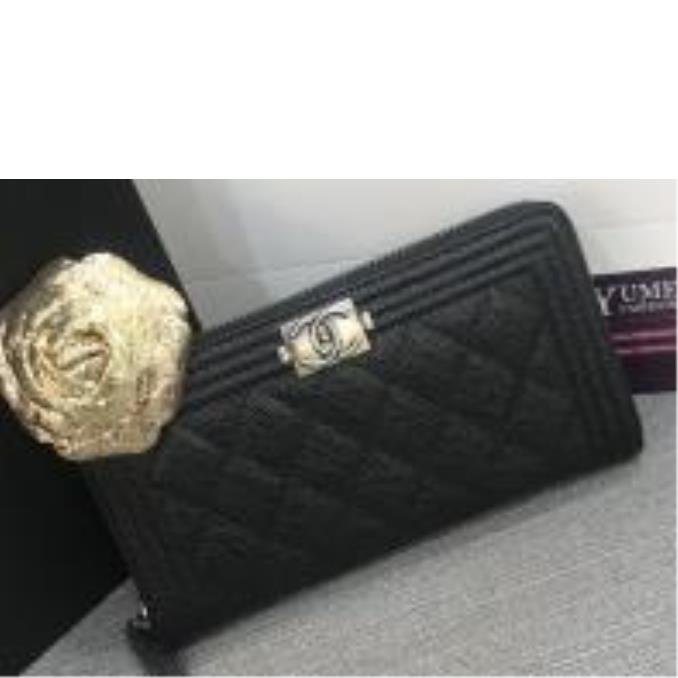 BÓP NỮ CHANEL Wallet Boy Caviar 