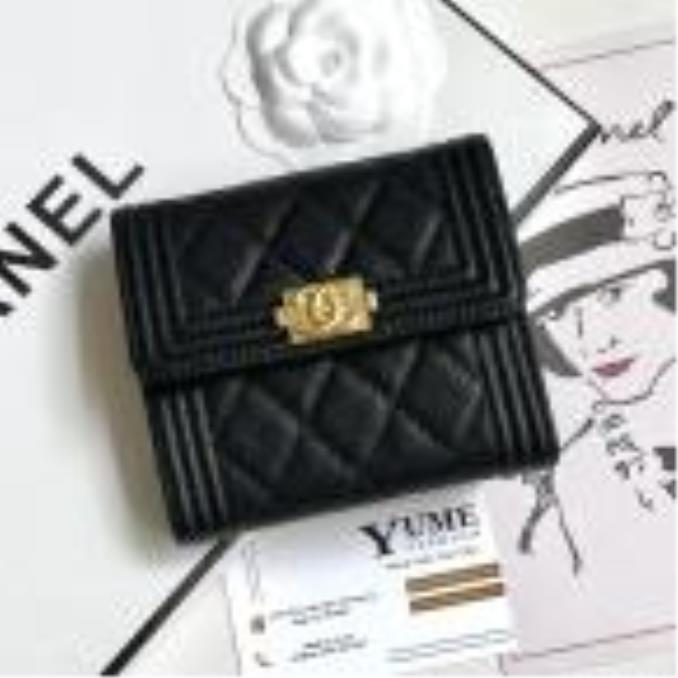 BÓP NỮ CHANEL Wallet Caviar leather