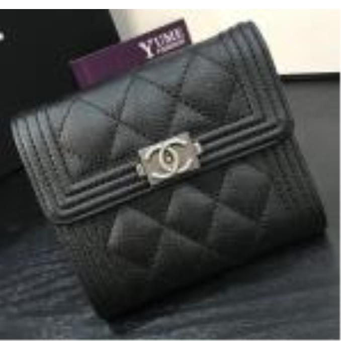 BÓP NỮ CHANEL Wallet Caviar leather