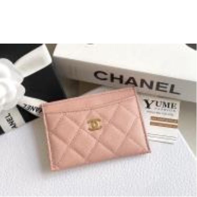 BÓP NỮ CHANEL Card holder Caviar