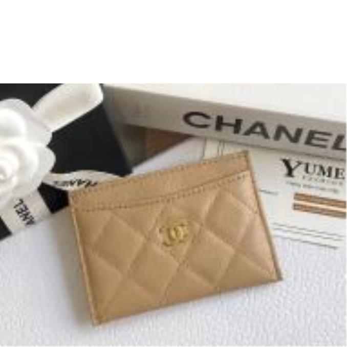 BÓP NỮ CHANEL Card holder Caviar