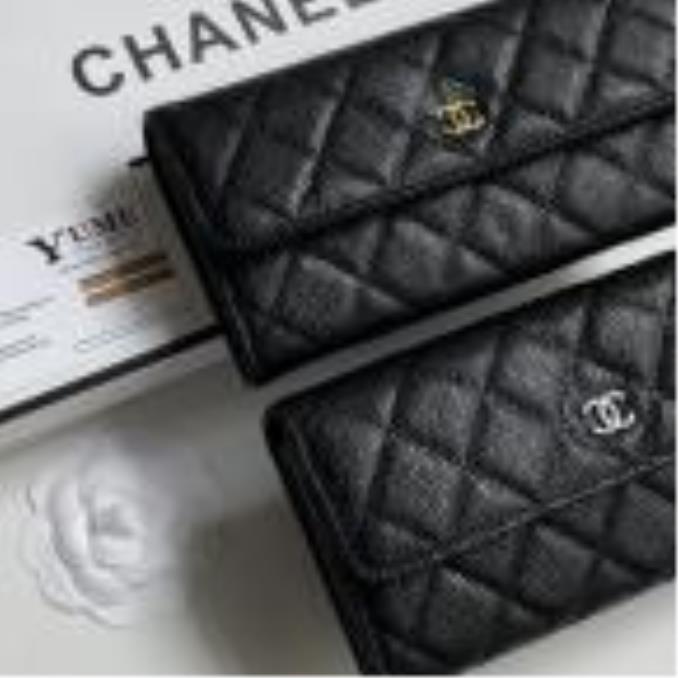 BÓP NỮ CHANEL Wallet Caviar Leather