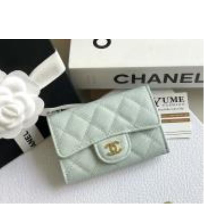 BÓP NỮ CHANEL Card holder Caviar