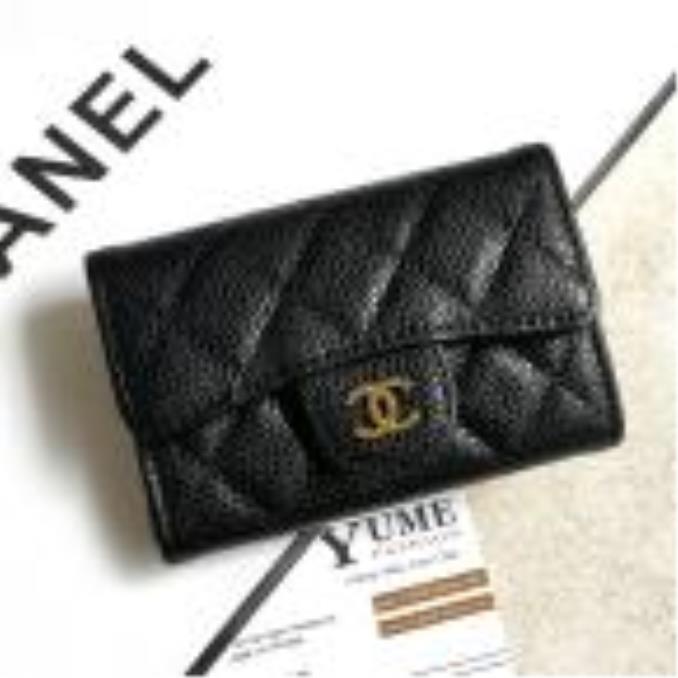 BÓP NỮ CHANEL Card Holder Chanel Caviar Leather