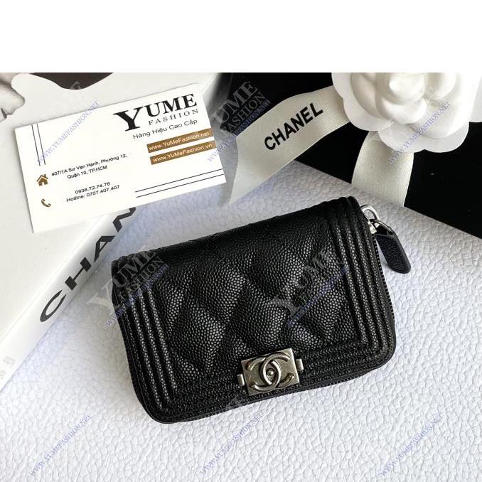 BÓP NỮ CHANEL&nbsp;Card Holder Caviar
