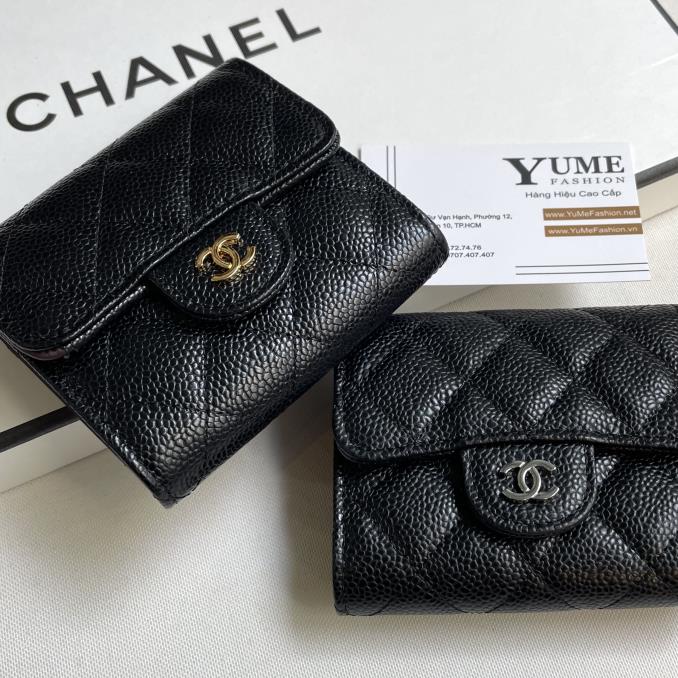 BÓP NỮ CHANEL CLASSIC FLAP WALLET- DA CAVIAR