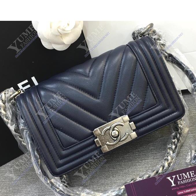TÚI XÁCH CHANEL Boy V Caviar Leather