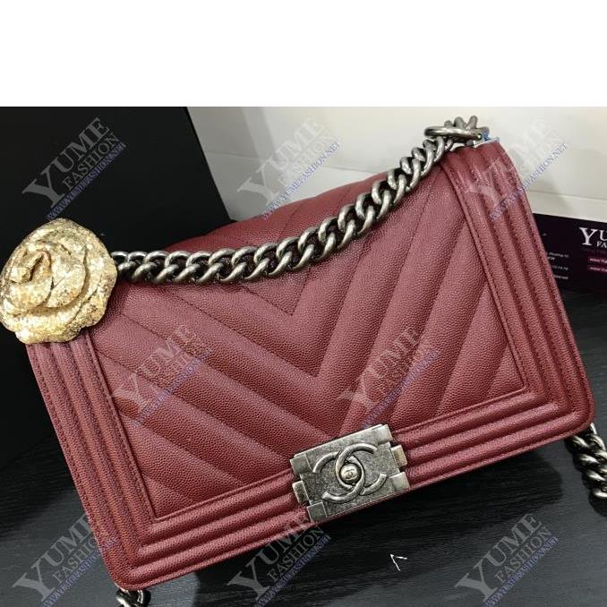 TÚI XÁCH CHANEL&nbsp;Boy 25 Caviar Leather