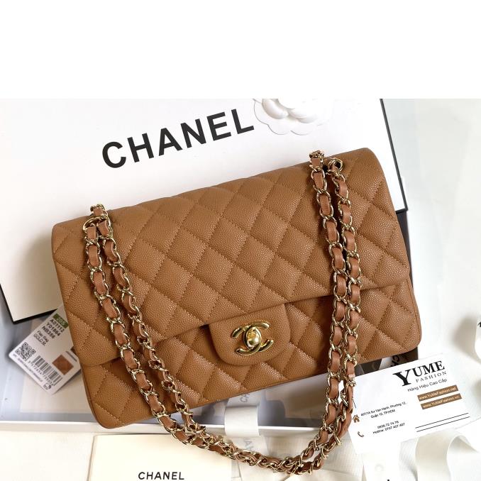 TÚI XÁCH CHANEL&nbsp;CHANEL CLASSIC - CAVIAR SILVER 25