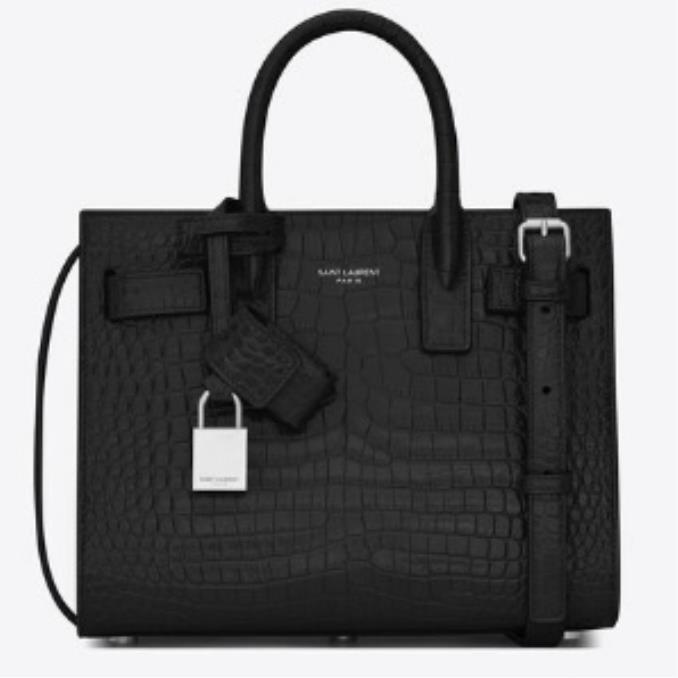 TÚI XÁCH YSL&nbsp;SAC DE JOUR CROCODILE-EMBOSSED