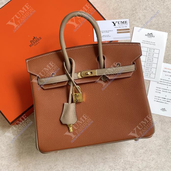 TÚI XÁCH HERMES&nbsp;Birkin Togo 25 Khoá Vàng
