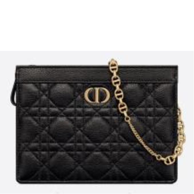 TÚI XÁCH DIOR DIOR CARO ZIPPED POUCH WITH CHAIN