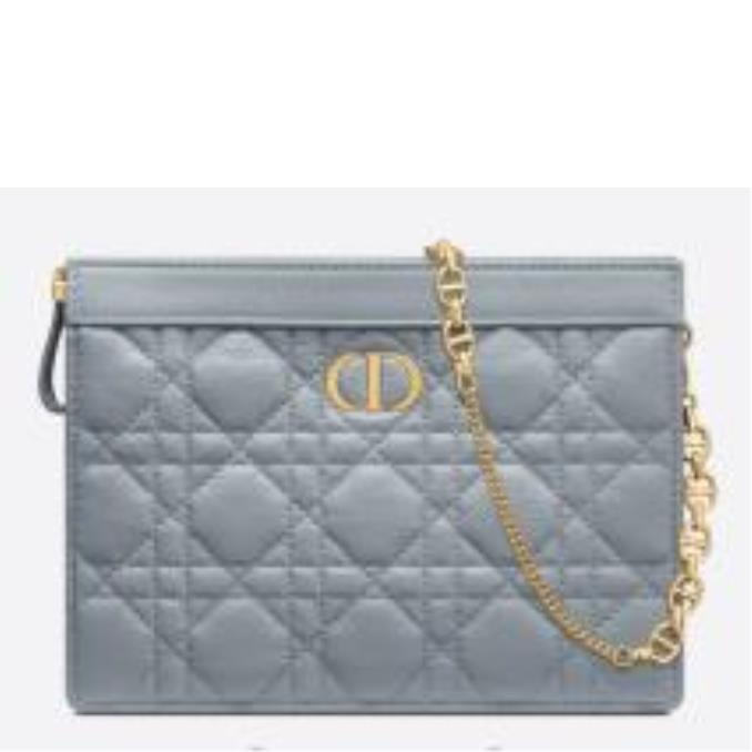 TÚI XÁCH DIOR DIOR CARO ZIPPED POUCH WITH CHAIN