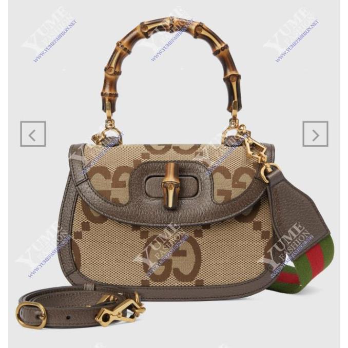 TÚI XÁCH GUCCI&nbsp;Gucci Bamboo 1947 jumbo GG small top handle bag