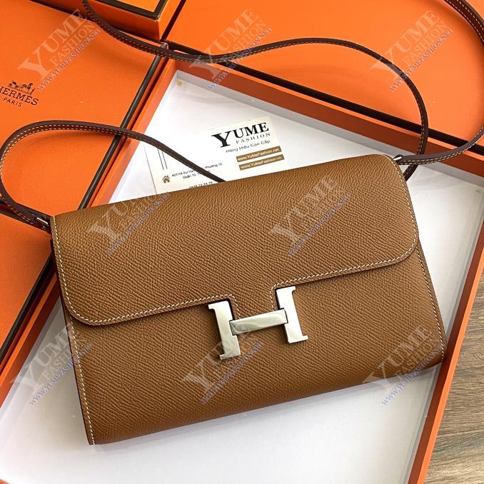 TÚI XÁCH HERMES&nbsp;EPSOM CONSTANCE - WALLET- SILVER