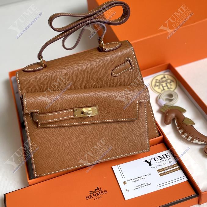 TÚI XÁCH HERMES Kelly Desordre 20 Epsom Gold PHW