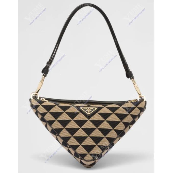 TÚI XÁCH PRADA Triangular sequined