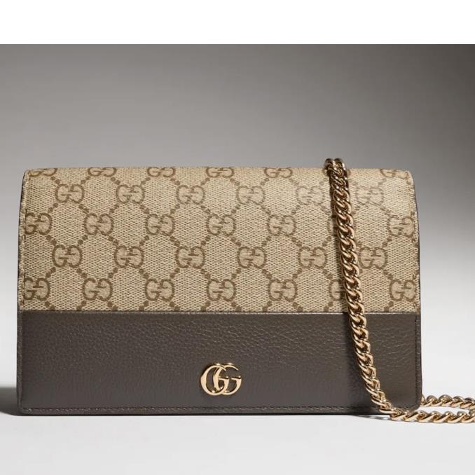 TÚI XÁCH GUCCI&nbsp;Bi-color GG Marmont wallet on chain